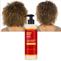 Label privé crème de soin capillaire à la kératine après-shampoing nettoyant revigorant anti-frisottis au lait pour cheveux africains