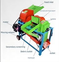 Hbest Grain Thrashing machine pour Culture Blé Riz Sorgho Thrasher et Millet Thrasher(ok pour le soja et le maïs)