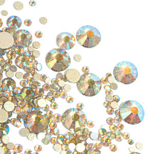 Hisenlee SS3-SS20 3D dos plat <span class=keywords><strong>Strass</strong></span> bricolage décor luxe verre <span class=keywords><strong>strass</strong></span> fantôme couleur claire pour ongles vêtements chaussures sacs de maquillage - Product Image 3