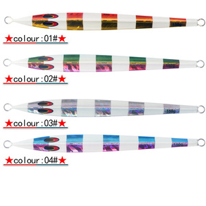 Señuelo de pesca Red Amberjack Jetting Bait, 150g, luminoso, de hundimiento rápido, con láser, para pesca en el mar, señuelo duro para macarela, plástico que brilla en la oscuridad - Product Image 2