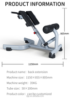 Machine d'hyperextension dorsale professionnelle, banc d'hyperextension multi-ajustable, équipement de fitness pour la musculation du dos