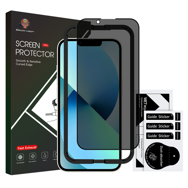 New Factory Price High Quality Anti Spy Privacy Glass Screen Protector for iphone 13 12