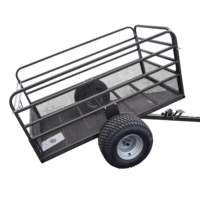 Impact met en œuvre ATV/UTV chariot utilitaire robuste remorque de cargaison remorque de basculement