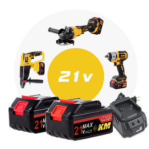 Juego de herramientas inalámbricas Km de 3 piezas, 20V Max, con batería, martillo eléctrico, llave inglesa, amoladora angular, con estuche, para renovación del hogar y reparación de automóviles - Product Image 3