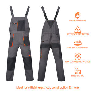 Produttore professionale stampato Logo cotone Multi-tasca tuta stampa abbigliamento da lavoro uniforme lavoro camicia Hi Vis - Product Image 2