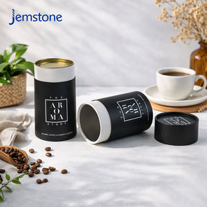 Tube en carton kraft recyclable de qualité alimentaire, hermétique, avec couvercle métallique intérieur, pour thé noir, café, etc. - Product Image 5