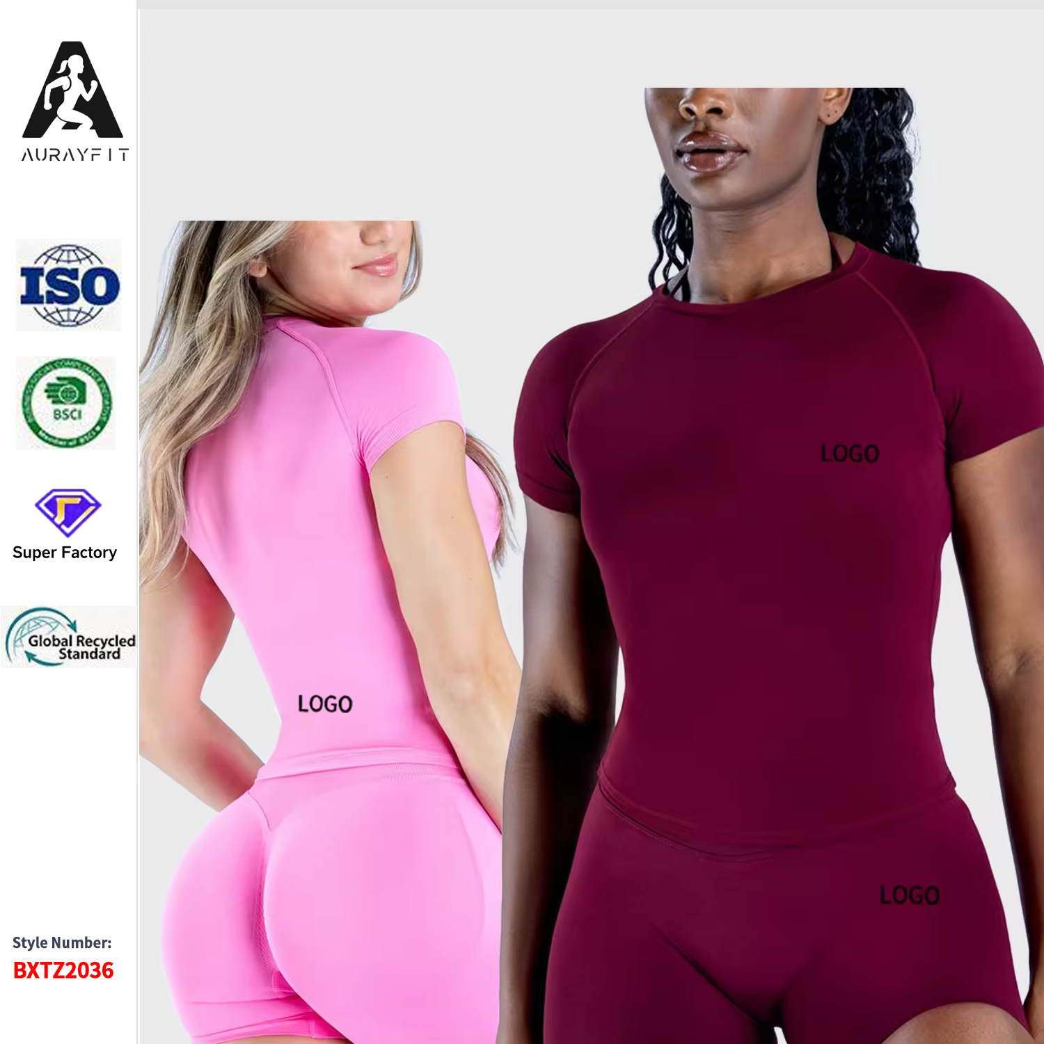 2026 Custom 2PCS Activewear Fitness Sports Clothing Ribbed Seamless Workout Gym Set Yoga Sets Women
