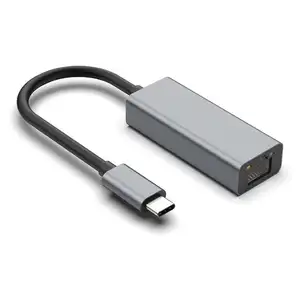 Aluminium Usb Type-C Naar Rj45 Gigabit Ethernet Usb C Naar 100/1000 Gigabit Ethernet Lan Netwerkadapter Voor Macbook