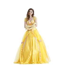 <span class=keywords><strong>Disfraz</strong></span> de Princesa <span class=keywords><strong>Bella</strong></span> de Lujo para Adultos, Vestido de Fiesta de Carnaval para <span class=keywords><strong>Mujer</strong></span>, <span class=keywords><strong>Disfraz</strong></span> de Cosplay - Product Image 4