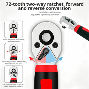 Mini <b>Ratchet</b> Wrench 1/4 In Chrome Vanadium Steel Industrial Grade Metric Single End Anti-Slip Handle - Product Image 5