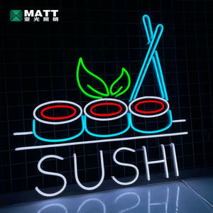 Letrero de Neón Personalizado con Diseño de <span class=keywords><strong>Sushi</strong></span>, Letrero Luminoso LED para Restaurante de Comida Japonesa, Letrero Abierto para Decoración de Pared de Habitación - Product Image 6