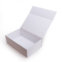 Nouvelle boîte-cadeau dure blanche en carton rigide avec logo personnalisé boîte magnétique avec couvercle à fermeture magnétique boîte pliante