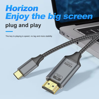 Cable USB-C Macho a Macho de Alta Velocidad 48Gbps, Transmisión de Video Ultra HD 8K 60Hz, Conversor Coaxial de Par Trenzado de PVC
