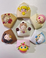 Mini Popmart POP BEAN Bubble Cute love Letter Series PVC Décorations Ornements Surprise Mystérieuse Petite Boîte Aveugle