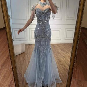 Robe de soirée élégante en tulle transparent perlé Serene <span class=keywords><strong>Hill</strong></span> LA72897, collection Haute Couture pour concours de beauté 2026 - Product Image 5