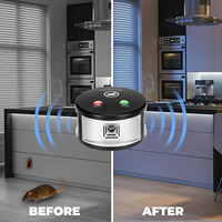 Répulsif à souris ultrasonique d'intérieur, répulsif à rongeurs électronique à brancher, fréquence variable multi-modes 360° °   Répulsif contre les punaises de lit et les souris