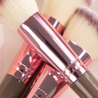 Ensemble professionnel de 15 pinceaux de maquillage personnalisés, pinceau pour poudre, contouring, blush, fard à paupières, sourcils et lèvres, outils de maquillage