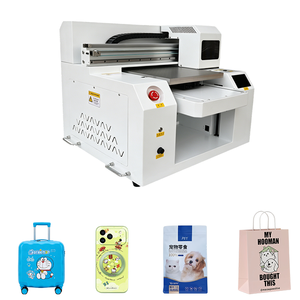 小型 UV 平板打印机全套 DX5 Flex 支持 2 台高分辨率数字机器，用于定制图案手机壳不锈钢外壳 - Product Image 3