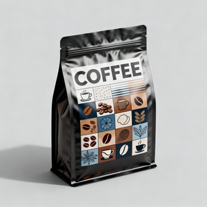 Bolsas de Café Personalizadas de Aluminio con Fondo Plano y Válvula, Bolsas Resellables para Venta al por Mayor y Cafeterías - Product Image 2