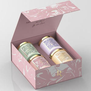 Promo Panas Kotak Kemasan Lilin Aroma Mewah Berbahan Karton Kaku Dua Bagian dengan Logo Kustom Ama-zon untuk Stoples Lilin Aroma - Product Image 4