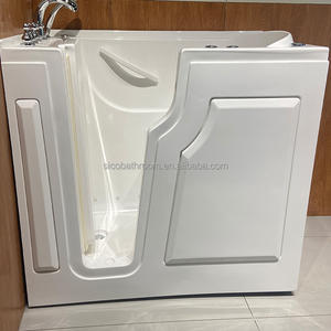 <span class=keywords><strong>Baignoire</strong></span> autoportante moderne en acrylique de style médical avec <span class=keywords><strong>porte</strong></span> de sécurité et fonction massage, blanche, <span class=keywords><strong>pour</strong></span> salles de bain intérieures seniors - Product Image 5