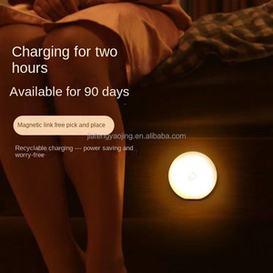 <b>Wireless</b> USB Rechargeable LED Motion Sensor Night <b>Light</b>, Auto Motion Activated, Magnetic Mount Battery Operated Portable Wall - Product Image 3