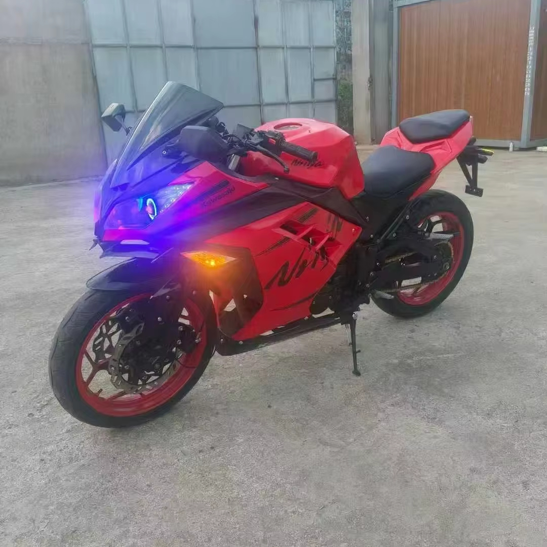 Мотоцикл Ninja 400cc система с водяным охлаждением, два цилиндра, высокопроизводительная модификация выхлопных газов, б/у