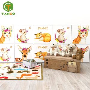 Insonorizzate Carino Per Bambini Schiuma Wall Stickers Decorazione Camera Da Letto Papel Tapiz Auto Adesivo di Carta Del Fumetto Bambini 3D <span class=keywords><strong>Sfondi</strong></span> - Product Image 2