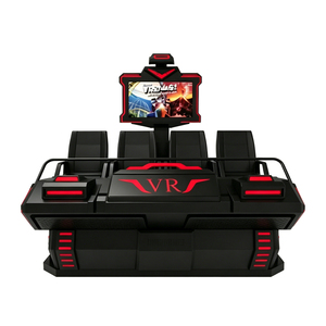 Usine directe 9D <span class=keywords><strong>VR</strong></span> simulateur 4 places réalité virtuelle mouvement Machine métal intérieur et jardin Playhouse pour une utilisation dans un centre commercial - Product Image 2