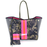 Tas Tote Mewah Wanita Tas Bahu Neoprene Besar Tas Ringan Bolsas Wanita Perjalanan Pantai Liburan Tas Tangan Berkualitas Tinggi Fashion Spanyol