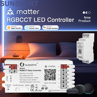Protocole de matière WLED Tuya RGBCW Strip Light Zgb Controller Switch avec Dali Compatible pour Amazon Google Apple-Connexion RF