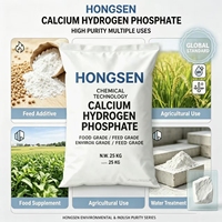 Phosphate dicalcique DCP, additif alimentaire, phosphate de calcium et d'hydrogène pour la nutrition animale, alimentation des volailles et du bétail, CAS n° 7757-93-9