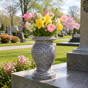 Vietnam Stone Urns and <b>Vases</b> for Cemetery Use Custom Design with Warranty and Bulk Supply - Product Image 1