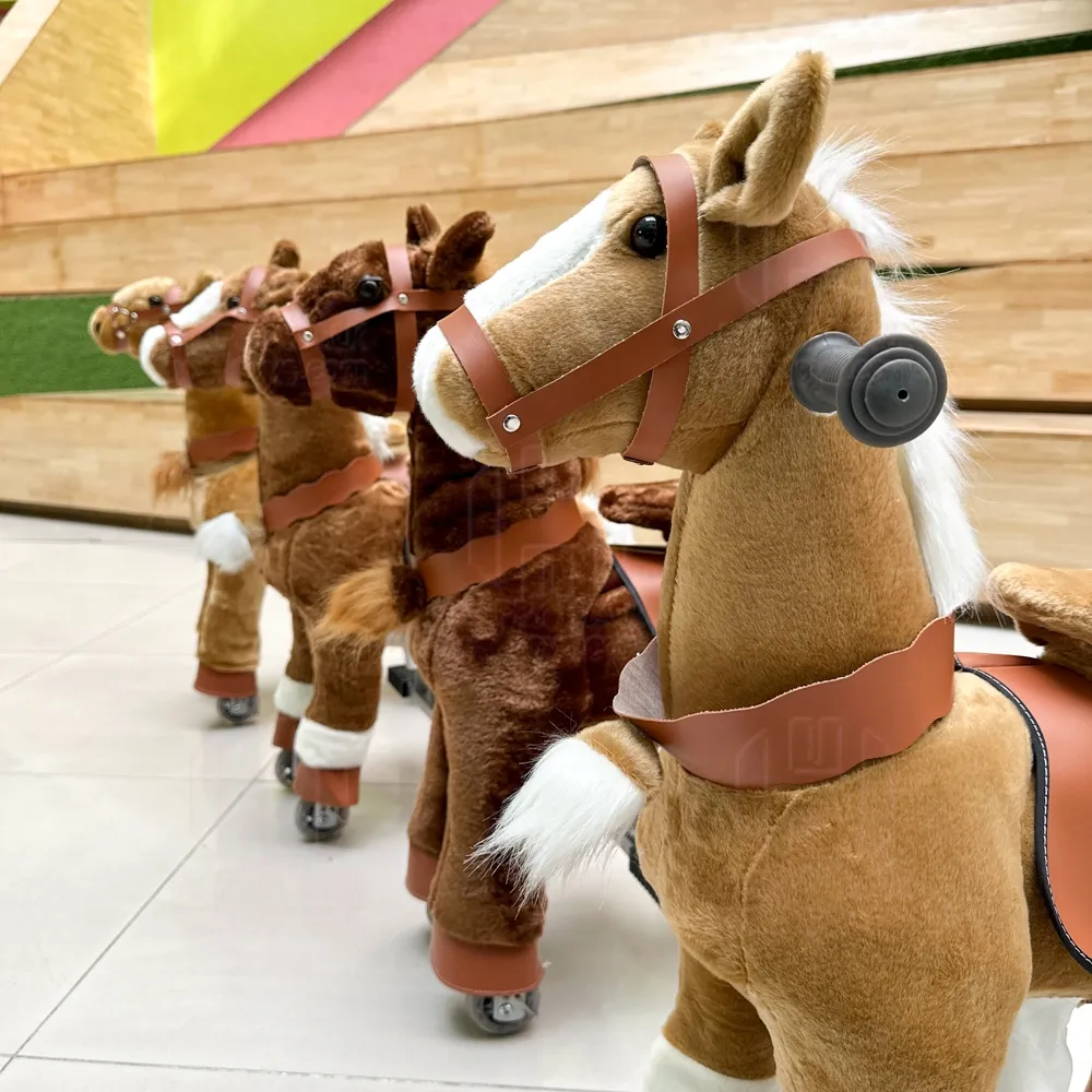 سكوتر حصان هزاز لعبة ركوب الأطفال CE/EN71 الترويجية على شكل حيوان يمشي يونيكورن