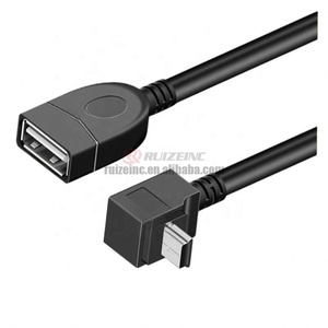 Gomito inferiore Mp3 dati Mini a Usb <span class=keywords><strong>Otg</strong></span> Car Audio U disco a forma di T cavo adattatore - Product Image 2