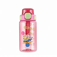 Bouteille d'eau portable en Tritan PETG avec double système de verrouillage, sans BPA, idéale pour le camping