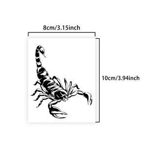 Bọ Cạp hình xăm tạm thời sáng tạo hình xăm bán vĩnh viễn không thấm nước kéo dài 2 tuần cánh tay hình xăm thảo dược - Product Image 4