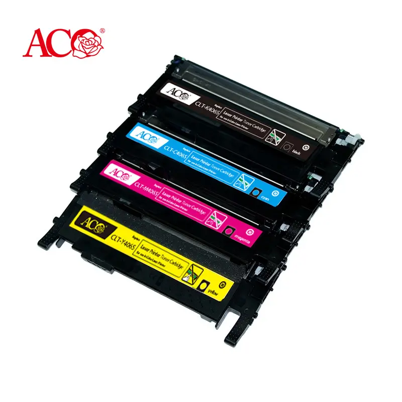 ACO China CLTK406S CLTC406S CLTY406S CLTM406S CLT K406S C406S Y406S M406S cartuccia di Toner compatibile per Samsung C410w C460