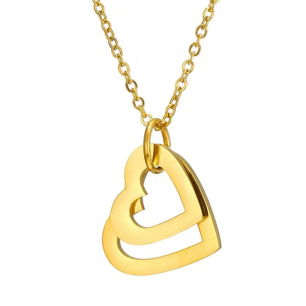 Gold 2# Heart Pendant