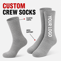 Chaussettes de sport respirantes à séchage rapide de qualité supérieure, motif personnalisé, taille pour les jeunes, course à pied, jogging, marche, basketball, tennis, sports quotidiens