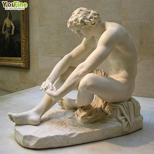 Estatua de Mármol de Tamaño Real 'Desesperación', Escultura Clásica de Figura Masculina - Product Image 5