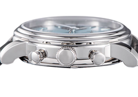 Montres mécaniques sportives en acier, chronographe avec affichage de la réserve de marche, conception d'usine et personnalisation par lots pour la marque des clients