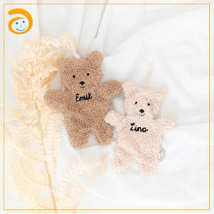 Pince à sucette Ins pour bébé en forme d'ours en <span class=keywords><strong>peluche</strong></span> biologique avec chaîne - Product Image 2