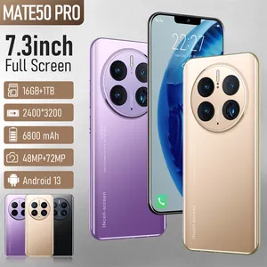 Yeni Mate40pro + 7.3 inç ucuz fiyat ücretsiz örnek telefon taşınabilir usados cep telefonu 4G + 64G 128G cep telefonları