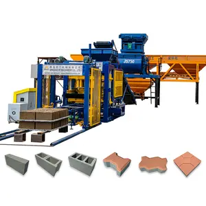 QT6-15 automatic concrete brick making machinery in The Big5 Construct Southern Afirca