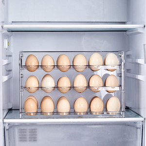 Contenedor de Huevos de Plástico de 3 Niveles, Tipo Vertical, No Plegable, para Refrigerador, Bandeja para Huevos, Almacenamiento para Encimera de Cocina - Product Image 3