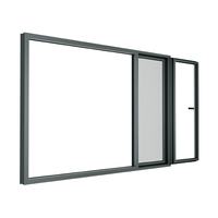 Ventanas Abatibles de Aluminio Insonorizadas DERCHI, Vidrio Bajo Emisivo, Ventanas Personalizadas para Hogar, Hotel, Oficina, Reducción de Ruido