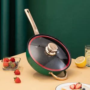 Granit TENCERE SETİ paslanmaz çelik safir tava seti mutfak indüksiyon alt yapışmaz Pot setleri tencere cam kapaklı - Product Image 5