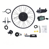 Moteur de moyeu de vélo 48V 1000W pour roue arrière, kit vélo électrique compatible 52V, frein à disque V 135mm, plusieurs tailles, contrôleur LCD d'accélérateur et de frein