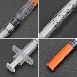 กระบอกฉีดยาสำหรับให้อาหาร, ขนาด 1 มล. 0.5 มล. 0.3 มล. กระบอกฉีดยาแบบใช้แล้วทิ้ง, กระบอกฉีดยาอินซูลินพร้อมเข็มขนาด 29G/30G/31G/32G, สามารถใช้กับสัตว์ได้ - Product Image 3